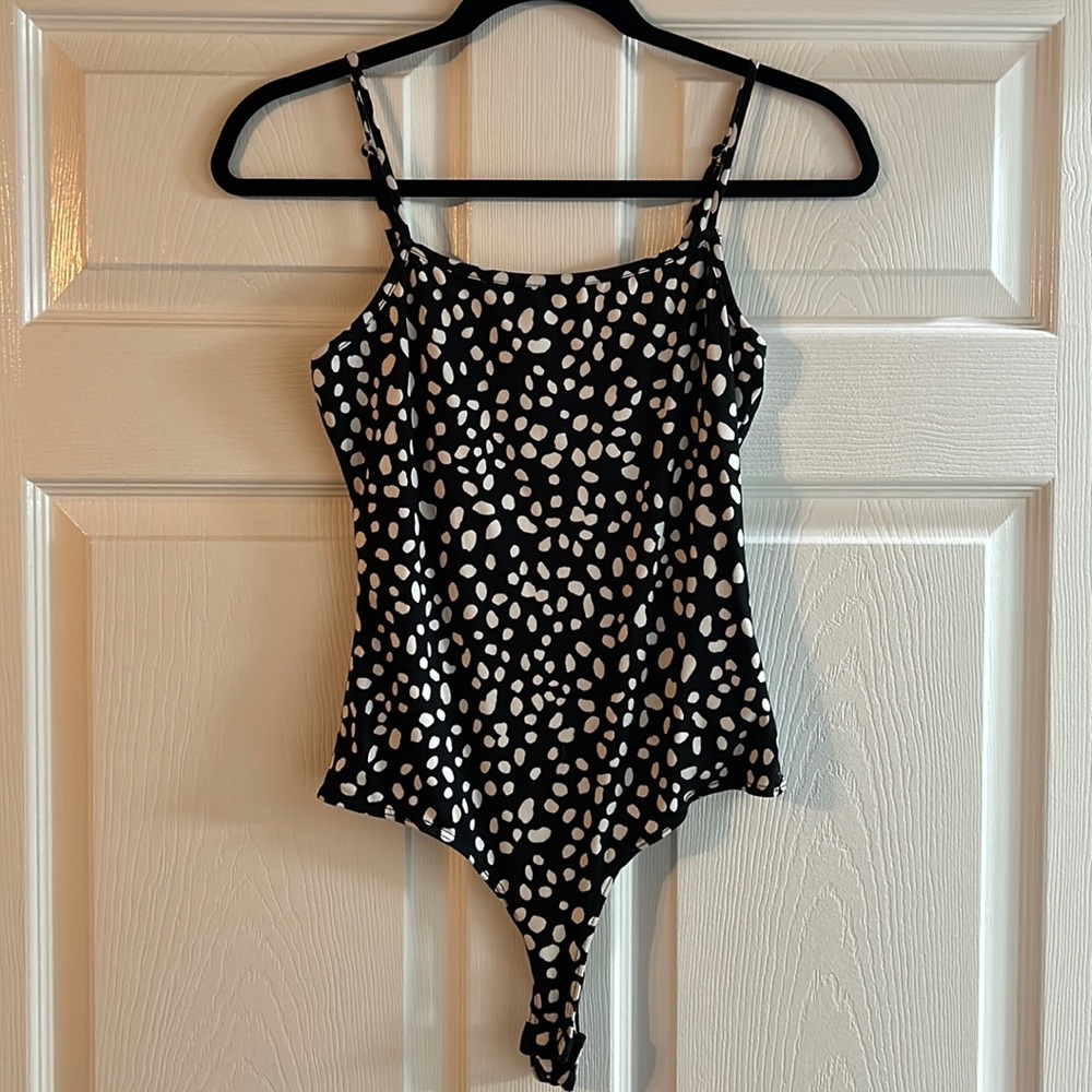 Black and white bodysuit